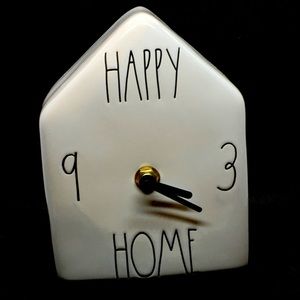 Rae dunn HAPPY HOME Birdhouse Clock
